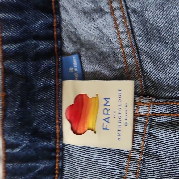 Farm Rio x Anthro Quilted Jean Shorts - Picture 5 of 5